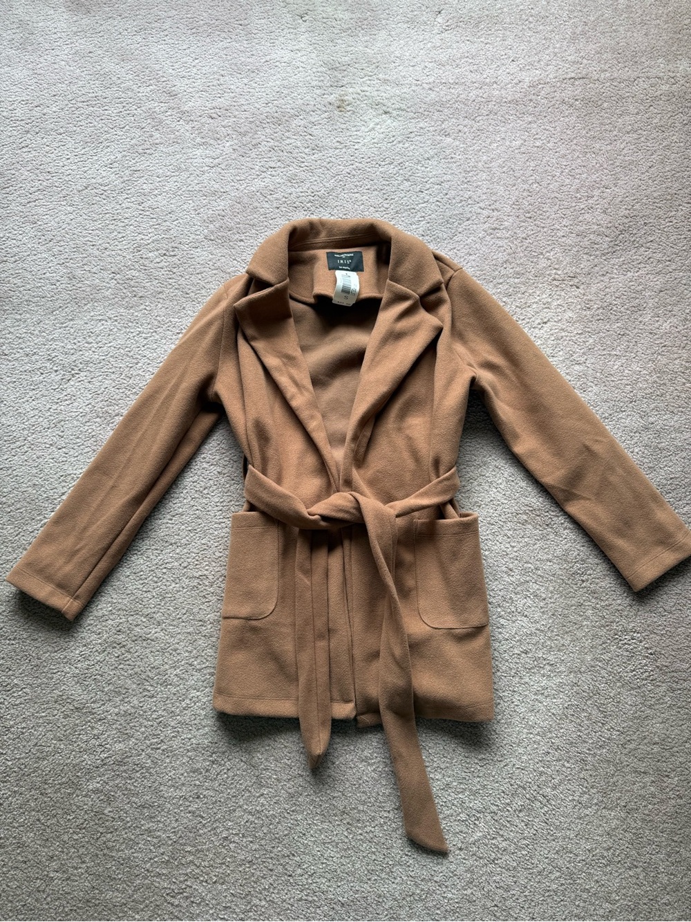 iris Camel Belted Trench Coat